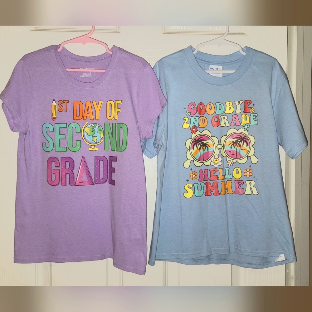 Girls first & last day of school shirts